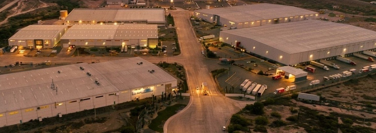 Vista aérea de parques industriales en Ramos Arizpe